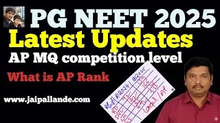 PG NEET 2025 Latest Updates 🔥 | AP Management Quota Competition Level | What is AP Rank?