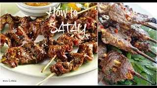 SPICY BEEF SATAY served with Peanut sauce! EASY HOW TO MAKE! Kenton & Habiba