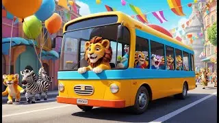 Wheels on the Bus Animals &ndash; Journey of the Wild Sky Safari | Fun Animal and Adventure Song for Kids