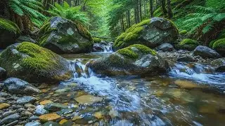 Instant Calm & Deep Sleep 🌿 Peaceful Forest River Sounds for Stress Relief & Healing