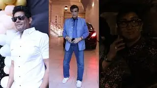 Celeb Buzz at Ekta Kapoor&rsquo;s Juhu Residence &ndash; Jeetendra, Smriti Irani, Amar Upadhyay Join In