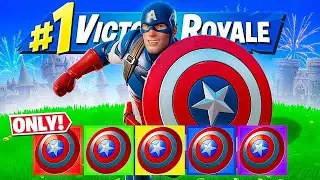 Fortnite Captain America Shield Only Challenge!!
