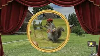 Squirrels Plein Air Painting at Lorenzo
