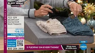 BEARPAW Marled Knit Boot Toppers