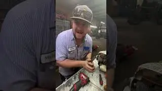 Customer states sputters out #mechanic  #repairs #trimmer #stihl #shop #easy #fyp