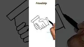 Friendship Day Drawing #shorts #easydrawing #emoji #drawing #art #friendship #happyfriendshipday