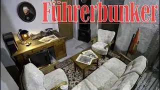 COLOR FOOTAGE American GI at the Reichs Chancellery and Führer Bunker in Berlin 1945