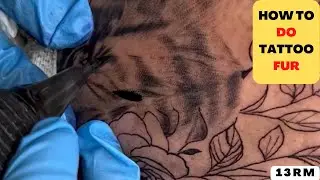How to do animal fur | Tattoo Time Lapse