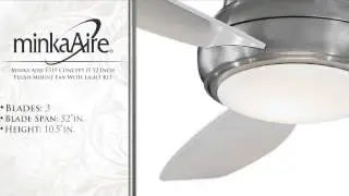 Ultra-Versatile F519 52 Inch Flush Mount Fan by Minka Aire
