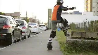 Rolê Urbano !! Fui de Patins pra Escola