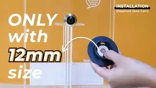 Brinno Smart Peephole Door Camera with DUO Motion Sensor Model SHC1000W Unboxing + Install Tutorial