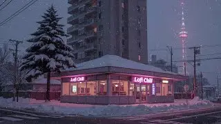 LIVE NOW ☕ Japanese Pink Caf&eacute; Winter | Lofi Chill Ambience