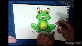 cartoon frog drawing 🐸  || frog drawing || frog illustration || simple frog drawing || cute frog
