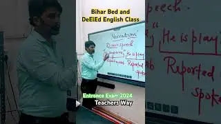 Bihar Bed and De EL Ed English Class #biharbed