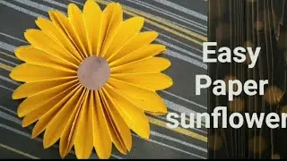 How to make paper sunflower 🌻.. Easy paper craft ideas..#youtube #craft 