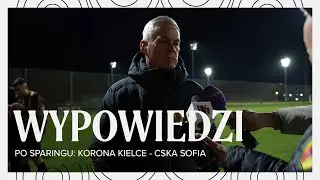 Jacek Zieliński i Mariusz Stępiński po meczu Korona Kielce - CSKA Sofia (14.01.2025r.)