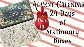 Unboxing 24 Days of Stationary Boxes Advent Calendar Holiday Countdown Daily Reveal ~ Day 18