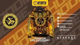 We DESIGN and PRINT TRISKELION HOODIE FULL SUBLIMATION 🎥🪡