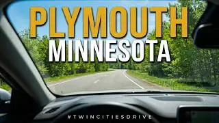 Driving in Plymouth, MN. Suburb Minnesota, In  Twin Cities Metro - Hennepin county 