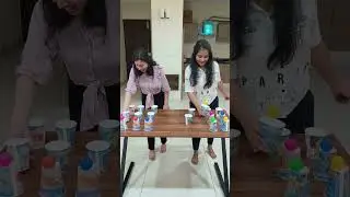 1 Min Party Challenge | Fun & Easy Glass-Ball Games #partygames #kittyparty #valentine #shorts