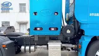 CAMC H9 6&times;4CNG gas low floor tractor Blue