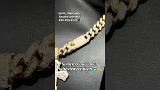 Diamond Iced-Out Miami Cuban Link Chain with Custom Cross Charm | Exotic Diamonds, San Antonio