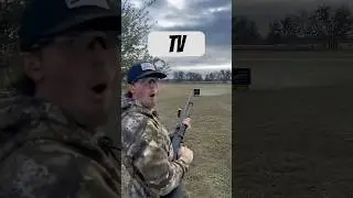 Стрельба по старому телевизору-приставке из ружья 12 калибра