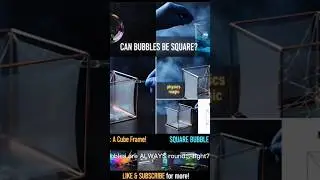 Square bubble science experiment #magic #experiment #shortvideo