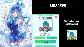 5 STAR WATER GODDESS / AQUA UNIT REVIEW IN (All Star Tower Defense)