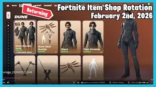 Dune RETURNS | Fortnite Item Shop Rotation Today - February 2nd, 2026