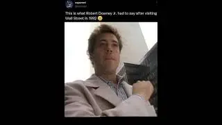 Robert Downey Jr. Visits Wall Street 🤑😬