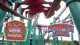 2018 The Mind Eraser Roller Coaster On Ride Front Seat HD POV Darien Lake