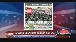 Sun News Network anchors can't read newspaper fronts