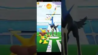 #Pok&eacute;monGo #LegendaryHunt #RaidBattles #LegendaryRaids #KalosPok&eacute;mon . Catching XERNEUS ❤️❤️