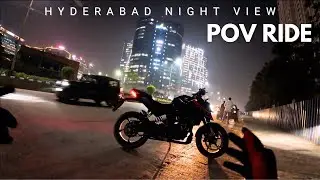 HYDERABAD NIGHT RIDE VLOG ON DUKE 250 🔥 | GORGEOUS CITY LIGHTS & CABLE BRIDGE POV