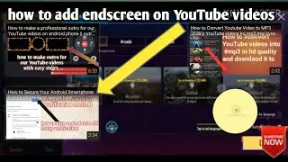 How To Add End Screen To YouTube Videos|| youtube videos par endscreen kyse lagaye