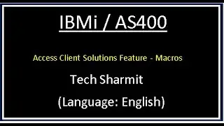 IBMi (AS400) - Макросы в as400 | Учебник по программированию rpgle | as400 для начинающих на английском языке |