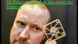 3D Printed The Punisher Fan cover upgrade Ender3 3D PLA printer