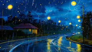 Heavy Rain for Fast Sleep – 24 Hours of Intense Rain to Stop Insomnia