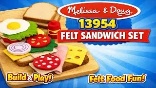Melissa & Doug Felt Sandwich Set 13954 | Pretend Play Food Review & Demo