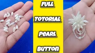 فینسی بٹن بنانے کا آسان طریقہ|| Fancy Button banany ka Tareeka || Hand Made pearl Button #EasyMethod