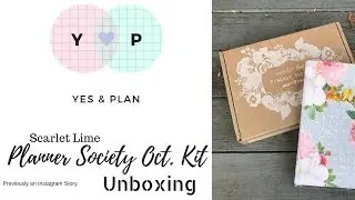 Scarlet Lime Planner Society October Kit Unboxing