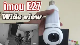 imou E27 bulb camera unboxing review | wide viewing angle | good camera quality