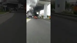 Rescue 1122 ambulance caught fire