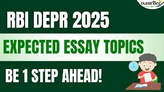 Expected Essay Topics - RBI DEPR 2025
