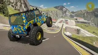Realistic High-Speed Car Crashes in BeamNG.drive #001  Ultra Detailed Crash Compilation #gameplay