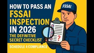 How to Pass an FSSAI Inspection in 2026: The Definitive Secret Checklist | Schedule 4 Compliance