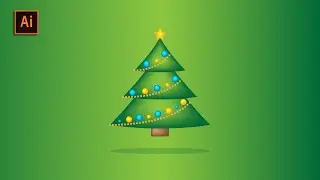 How to design a simple and easy Christmas tree | illustrator Tutorial | for beginners