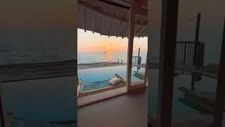 Imagine waking up here✨ #fy #luxury #travel #maldives #shorts