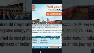 Indian Oil Ltd- PSU Govt Job